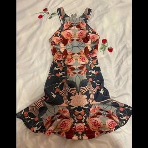 Flower dress. Pretty cute.